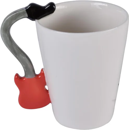 Miniatura 2 de Taza de cerámica para guitarra de 12.9 onzas, taza de té con notas musicales, café, leche, regalo para guitarristas, músicos, mujeres, hombres