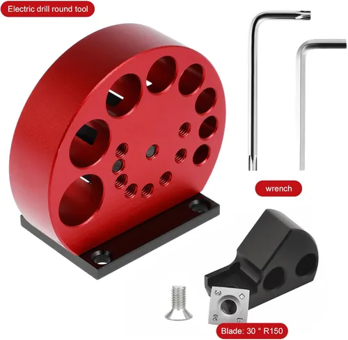 Miniatura 5 de Plantilla para hacer clavijas con llave, cortador de clavijas ajustables de 0.31 a 0.78 pulgadas, 8 agujeros de aleación de aluminio, varillas