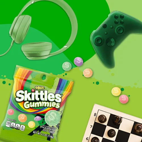 Miniatura 6 de SKITTLES Gomitas Ácidas, Bolsas de 4.2 Oz (Paquete de 12) Dulces a Granel