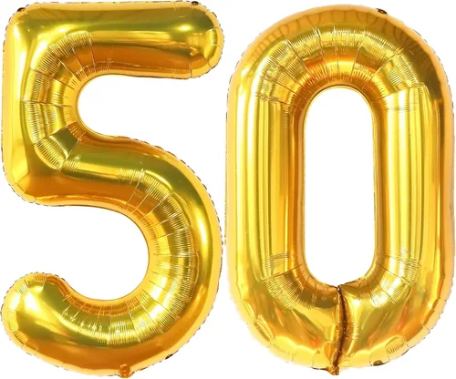 Miniatura 15 de KatchOn - Globo negro grande del número 50, 40 pulgadas, decoraciones de cumpleaños 50 negro sobre la colina para hombres y mujeres, decoraciones