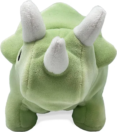 Miniatura 2 de Peluche reversible de Triceratops a huevo Feliz + Triste Muestra tu estado de ánimo Peluche para aliviar el estrés de 20.3 cm