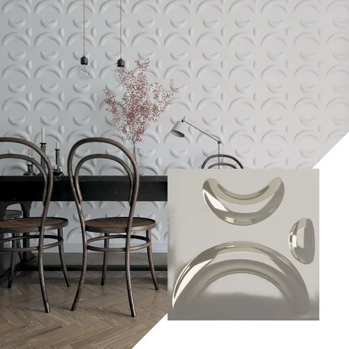 Miniatura 30 de Ekena Millwork WP12X12SEWH 11 7/8 pulgadas de ancho x 11 7/8 pulgadas de alto Sevilla EnduraWall Decorativo 3D Panel de Pared Cubre 0.98 pies Blanco
