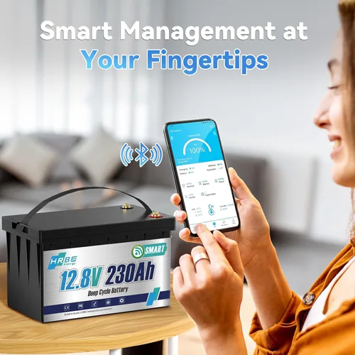 Miniatura 4 de Batería marina LiFePO4 de 12 V 230 Ah, baterías de litio Bluetooth actualización BMS de 200 A, hasta 5000+ ciclos profundos, batería de fosfato
