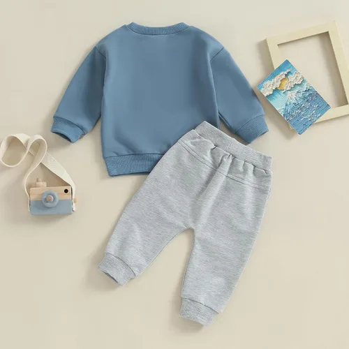 Miniatura 4 de Conjunto de ropa de 2 piezas para bebés y niños pequeños para otoño e invierno