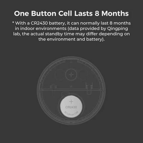 Miniatura 7 de Qingping Termómetro Higrómetro Sensor Funciona con HomeKit (Solo Funciona con iOS), Monitor Inalámbrico de Temperatura y Humedad