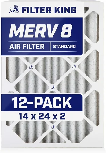 Miniatura 315 de Filter King Filtro de aire de 5.88 x 12.13 x 1 (MERV 8) (paquete de 12) filtros de horno de CA para control de polvo y alergias, fabricados en EE.