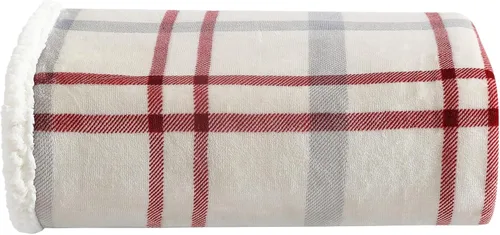 Miniatura 24 de Eddie Bauer - Manta, Forro Polar Cepillado y Ropa de Cama Sherpa Suave, Manta para Sofá y Cama (Gris Tono Alce, 50" x 60")