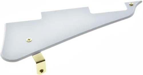 Miniatura 32 de KAISH Golpeador de guitarra Abalone Pearl LP con soporte de acero inoxidable negro y tornillos de montaje de acero para USA Les Paul