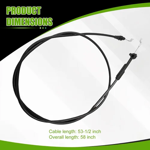 Miniatura 5 de 104-8676 Cable de freno para cortadoras de césped recicladoras Toro de 22 pulgadas Compatible con 20013, 20014, 20017, 20018, 20031, 20041, 20047