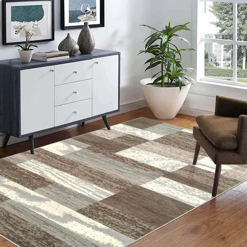 Miniatura 17 de BNM Indoor Small Area Rug, Jute Backing, Modern Geometric, Perfect for Living Room, Dining Room, Bedroom, Hardwood Floors, Office, Dorm, Entryway