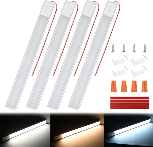 Miniatura 23 de Nilight LED Interior Light 2PCS 12.5 Inch 10W 96LEDs 3 Color Dimmable (3100K-6500K) with Memory Function, 12V-30V Ceiling Lights for RV Camper