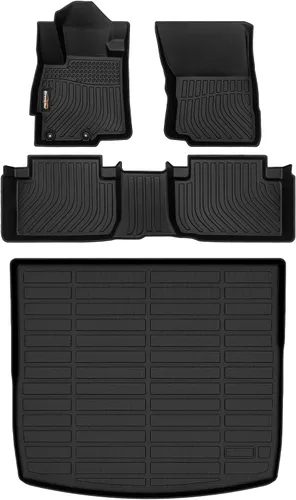 Miniatura 19 de Alfombrillas de TPE para Toyota Highlander 2014-2019 7 y 8 asientos, protección para todo tipo de clima, forros de piso de automóvil resistentes
