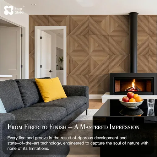 Miniatura 5 de Soon Global Paneles acústicos para pared, 6 piezas de 23.62 x 23.62 pulgadas, paneles acústicos artísticos, paneles acústicos decorativos, paneles