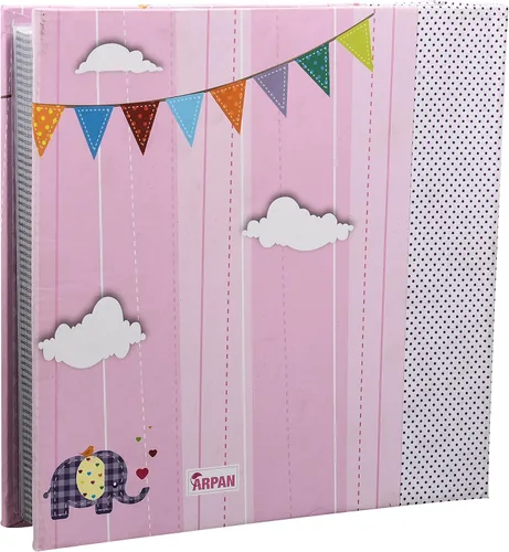 Miniatura 3 de Apan - Álbum de fotos grande de 6 x 4 pulgadas para 200 fotos, regalo ideal (elefante rosa para niños)