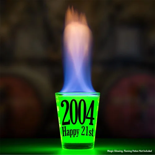 Miniatura 3 de Make Em Laugh 2004 Vaso de chupito de cumpleaños feliz número 21 - Celebra el cumpleaños número 21 - Regalos de cumpleaños perfectos para él o ella