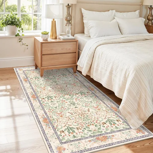 Miniatura 119 de Alfombra antideslizante lavable de 2 x 3 pies - Alfombra suave de pelo bajo para cocina, entrada y dormitorio - Tapete moderno para puerta