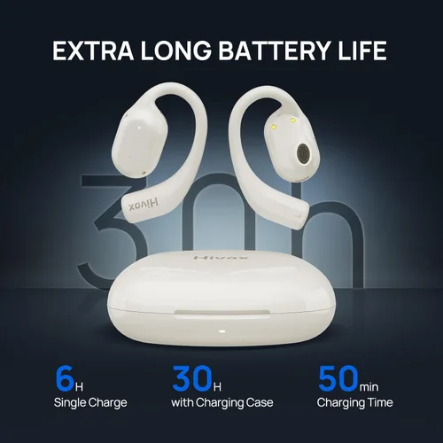 Miniatura 6 de Auriculares de oído abierto, auriculares inalámbricos con ganchos para los oídos, auriculares inalámbricos Bluetooth conducción de aire, ultra
