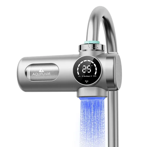 Miniatura 7 de Filtro de agua para grifo, filtro de 3 etapas con pantalla UV-C y autoalimentada, modos dobles para agua de grifo/filtrada, seguro para alimentos