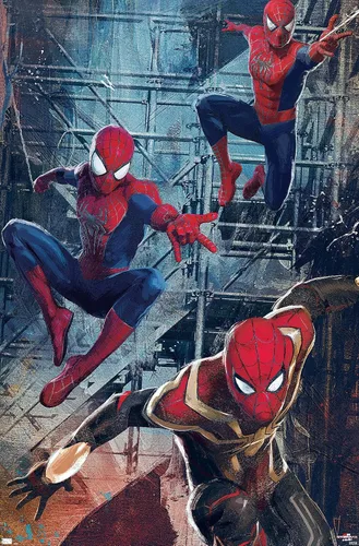 Trends International Marvel Spider-Man: No Way Home - Póster de pared de trío, 14.725 x 22.375 pulgadas, versión premium sin marco
