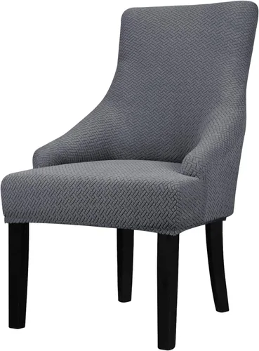 Miniatura 28 de Lellen Funda elástica de terciopelo para silla con respaldo de ala, funda protectora reutilizable para comedor, banquete, decoración del hogar, etc.