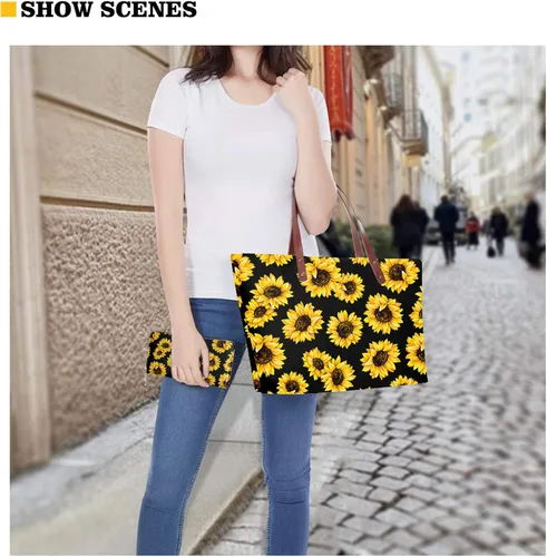 Miniatura 6 de Coloranimal Bolso de mano con asa superior para mujer, bolso cruzado grande, bolso largo para regalo