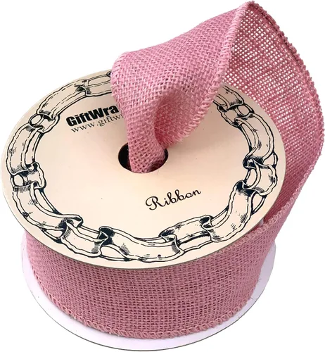 Miniatura 16 de Cinta tejida de arpillera de tela beige, 2 1/2 pulgadas x 10 yardas, borde con alambre, cinta de árbol de Navidad marfil para manualidades, adornos