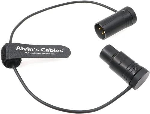 Miniatura 2 de Alvin's Cables Cable XLR macho a hembra de 3 pines de perfil bajo conector original de micrófono equilibrado cable de audio Sommer SOD-14