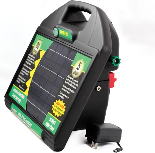 Miniatura 2 de Powerfields PF-150-S12 10 Acre 2.5 vatios Solar Powered Fence Energizer Cargador con batería interna 7ah 12 voltios, .15 julios