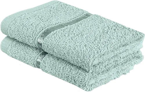 Miniatura 25 de A2Z Lujosas toallas de 100% algodón, color negro, 500 GSM, suaves, absorbentes, juego de 2 toallas faciales (11.8 x 11.8 in)