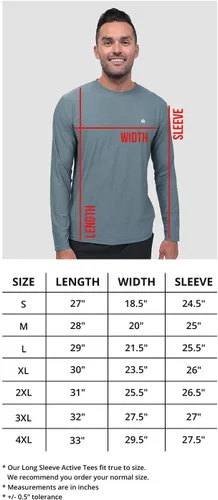 Miniatura 6 de Camisa deportiva de manga larga para hombre S - 4XL Dri Fit Performance Workout Shirt