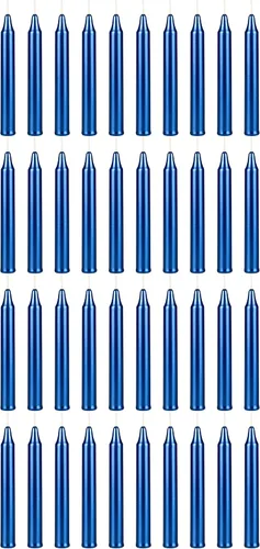 Miniatura 7 de MEGA CANDLES 20 piezas de velas cónicas mini sin perfume amarillas exquisitas, 10 cm de alto x 1 cm de diámetro, Campanas Mágicas, Encantamiento