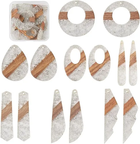 Miniatura 29 de Colgante de madera de resina, Resina, No es una piedra preciosa Temática del océano