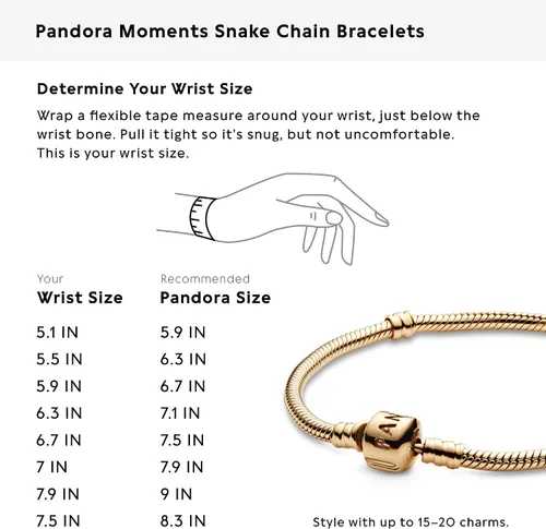 Miniatura 8 de PANDORA Jewelry Iconic Moments Snake Chain Charm Bracelet