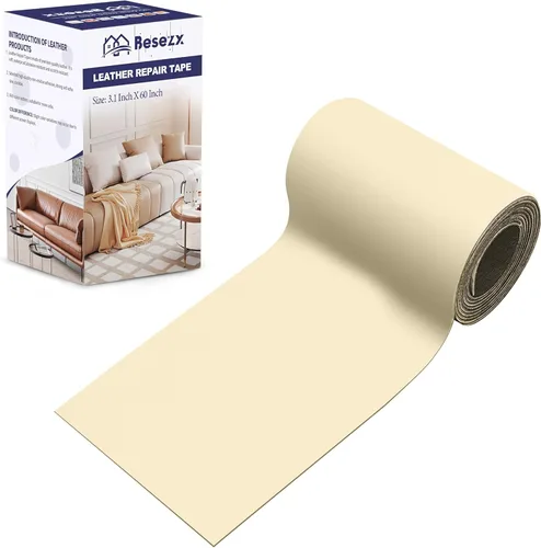 Miniatura 50 de Kit de Cinta de Parche para Reparación de Cuero, Reparación de Cuero Autoadhesiva para Muebles, Sofá, Sillón, Asientos de Automóvil, Silla