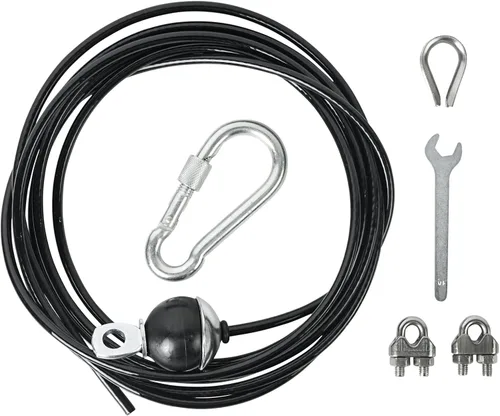 Luwint Reemplazo de cable de polea de fitness, 79 pulgadas, 118 pulgadas, 157 pulgadas, cable de gimnasio ajustable para sistema de máquina de