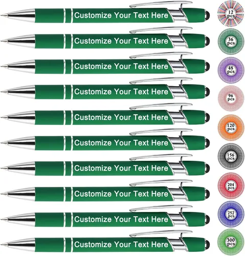 Miniatura 89 de Qingxily Hasta 300 bolígrafos personalizados a granel con grabado gratis, bolígrafos personalizados con tu nombre, mensaje de texto
