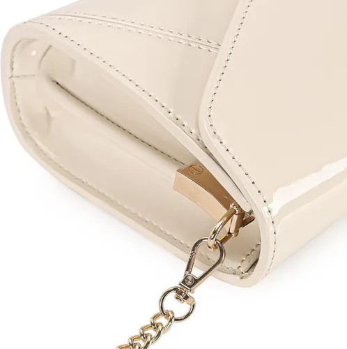 Miniatura 5 de DEXMAY - Bolso de mano de noche para mujer, de charol sintético, plegable, bolso formal