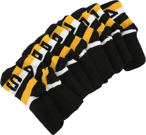 Miniatura 9 de Fundas de hierro de punto, fundas protectoras para golfs, juego con números para madera, ajuste conductores, calles, híbridos (negro) ocio y deportes
