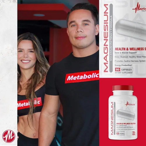 Miniatura 5 de Metabolic Nutrition Magnesio, 650 mg por porción, sin OMG, vegano, sin gluten, 90 cápsulas