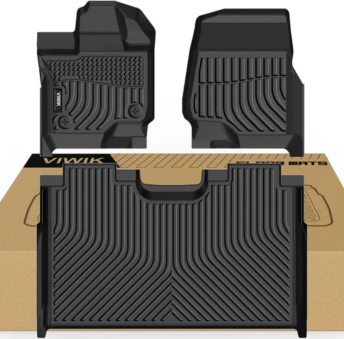 Miniatura 12 de VIWIK Alfombrillas de Piso para Dodge Ram 1500 2019-2024 Crew Cab con Caja de Almacenamiento Bajo el Asiento (NO para Classic), Alfombrillas