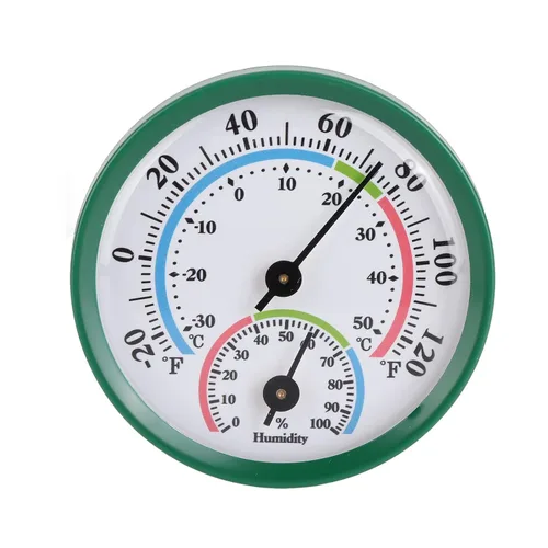 Jeanoko Termómetro tipo puntero higrómetro temperatura interior medidor de humedad monitor mini termómetro higrómetro para hogar interior oficina