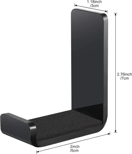 Miniatura 2 de Weewooday 4 Piezas Colgador para Auriculares Soporte de Escritorio Adhesivo Gancho para Auriculares Montaje en Pared Soporte para Auriculares
