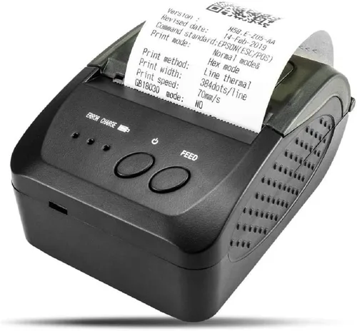 NETUM Impresora Bluetooth de Recibos, Impresora Térmica Mini POS de 58mm Impresora Personal Portátil de Facturas de 2 Pulgadas para Ventas en