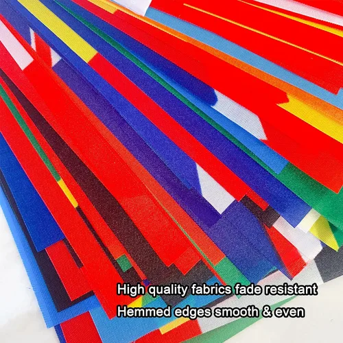 Miniatura 3 de Consummate Juego de banderas de cadena de 224 países del mundo internacional, mini banderas nacionales, banderas de todos los países
