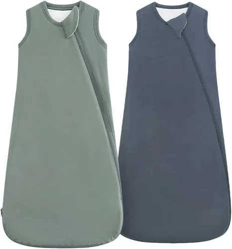 Miniatura 5 de HAPIU Saco de dormir unisex de rayón hecho de bambú TOG 1.0, cremallera premium de 2 vías, manta portátil para bebé