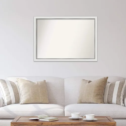 Miniatura 881 de Amanti Art Espejo personalizado, espejo estrecho de baño de oro blanco, espejo de pared o espejo de tocador de baño sobre el fregadero