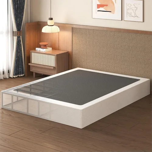 Miniatura 18 de Lutown-Teen Somier de 3 pulgadas de perfil bajo para cama Queen, somier metálico resistente para base de cama Queen con cubierta de tela, base de 3