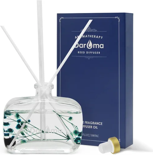 Miniatura 12 de Daroma - Juego de difusor de varillas con varillas de flores secas, difusor de varillas de aromaterapia con aceite esencial natural, difusor