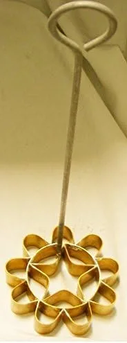 Fabricante de moldes de latón para postres tailandeses, galletas de sésamo fritas Dorg Jorg, cocina tailandesa vendida por Tamegems (grande)