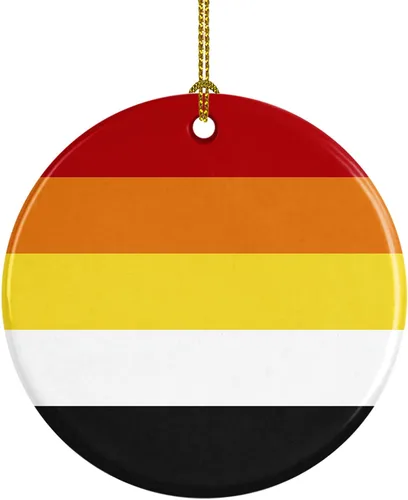 Miniatura 20 de Caroline's Treasures Trigender Pride - Adorno de cerámica para colgar en el árbol de Navidad, para el hogar, Navidad, fiestas, regalo, 3 pulgadas